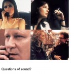 Mike Figgis's Timecode, uses a looser sense of synchronised sound and is intended to be seen on a flat screen, unlike Echo, which is a surround experience.