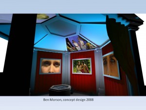 Here's an illustration of the way in which this surround staging might work