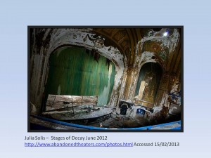 Drawing attention to theatre as the museum of the 19th century