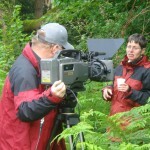 Humphry and Coral in discussion. Note matching jackets