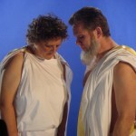 Hera, Zeus look down on humanity