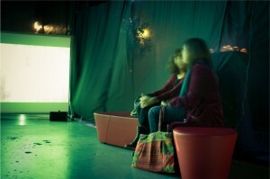 Spectators watching from the side