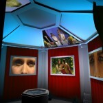 Design 1c. Plasma screens mini temple