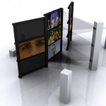 Design 2d. Video projection. Portable screens
