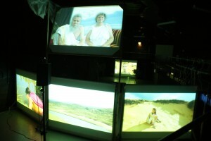 View from gantry, reverse of screens